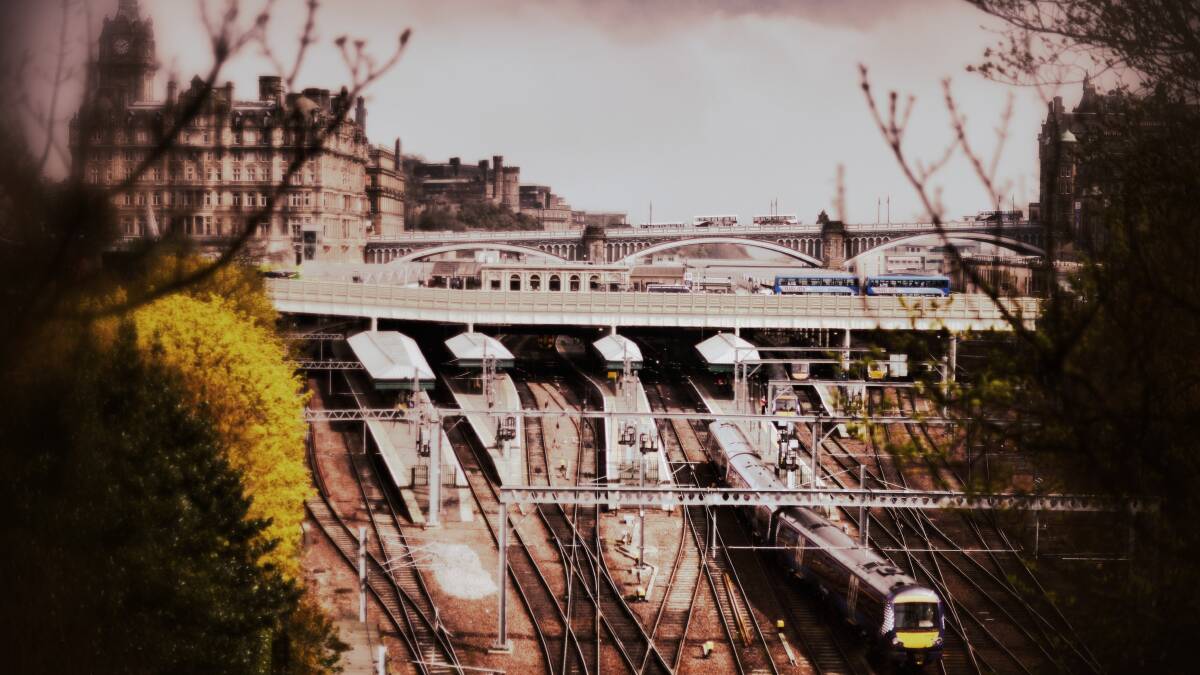 A train pulls out of Waverley Station on April 23, 2014 in Edinburgh, Scotland. Pic: Jeff J Mitchell/Getty Images
