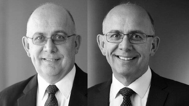 Lawyer Alfonso del Rio's headshots, before and after he lost 30 kilograms during a 12-month period. Photo: Keith Friendship
