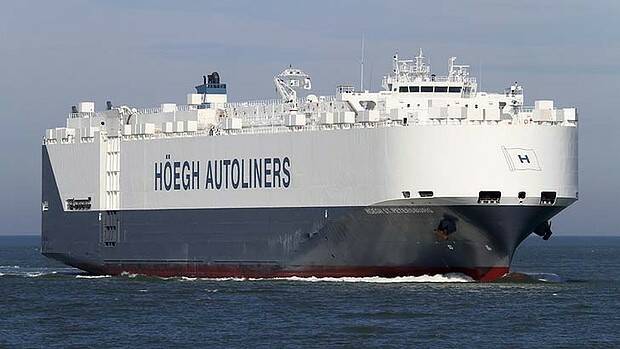 Norwegian car carrier Hoegh St Petersburg reached the search area on Thursday night. 