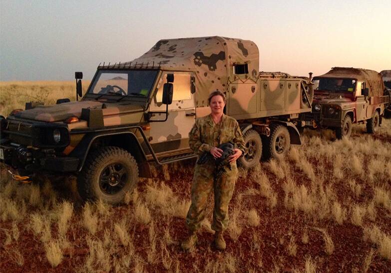 Sharon Kent loves what she does as an Army Reservist. Pic supplied by the ADF.