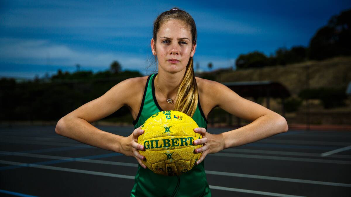 Bunbury's Cassady Anderson was selected to play for WA at the National Netball Championships this April. Photo: Ashley Pearce.