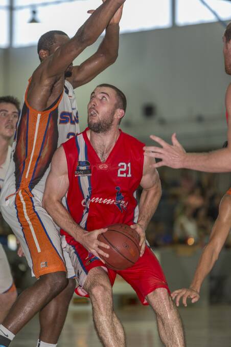 South West Slammers' forward Brian Voelkel had a huge night against the Perth Redbacks, but could not bring home a victory.