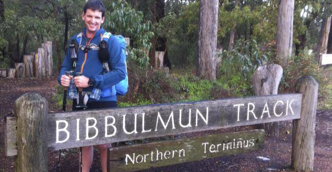 Darren King is taking on the Bibbulman Track in an effort to raise money for type one diabetes.