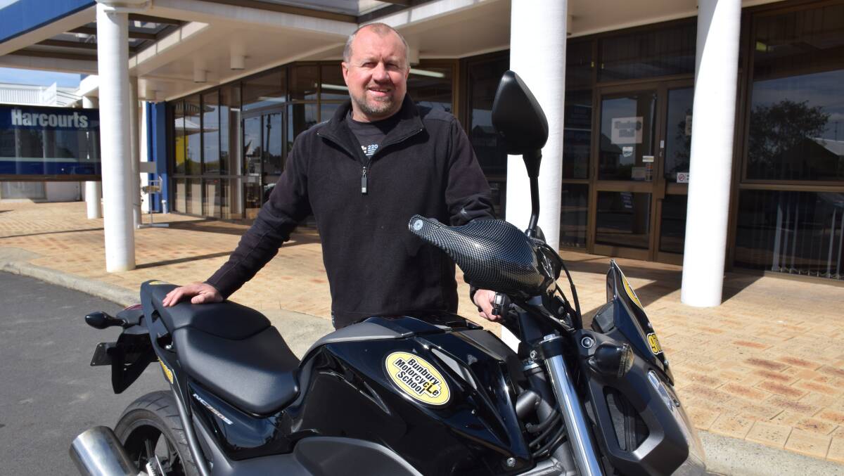 Bunbury Motorcycle School instructor Drew Gleadell is keen to start an advanced rider training program in Bunbury to target older people who need to refresh their skills. 