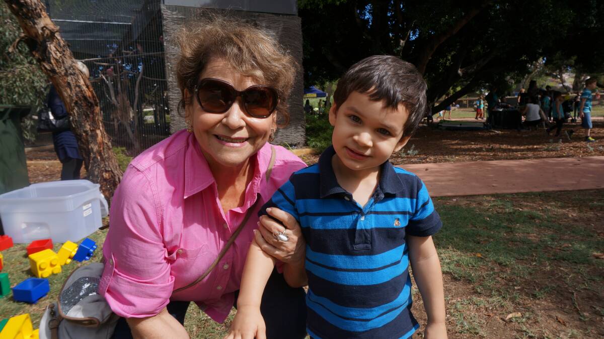 Amparo Vazquez and Max Henry Serna. Grandfamilies Day at the Bunbury Wildlife Park. 