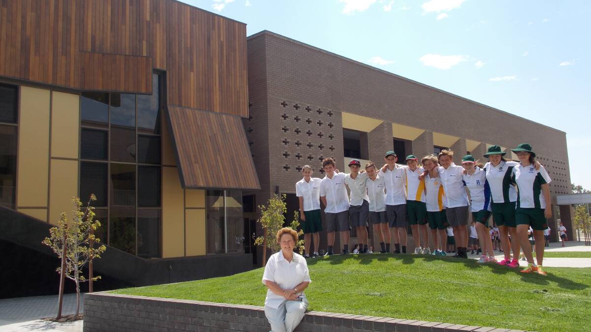Bunbury Catholic College has opened a new campus in Kingston. Pictured is principal Denise O'Meara with students. 