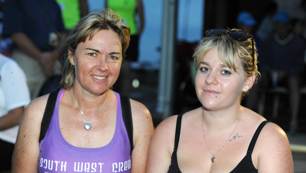 Helen Unstead and Emma Tollan – marathon walkers. Photo: Ted May.