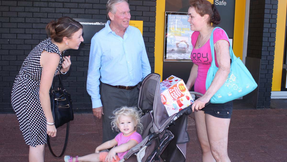 Liberal candidate Jaimee Motion with Premier Colin Barnett in Collie.