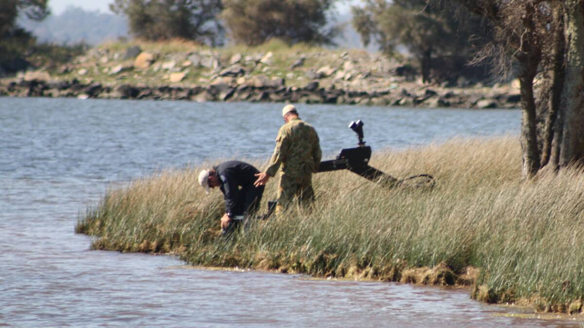 Federal authorities are expected to safely detonate explosive material at Leschenault Estuary today. 