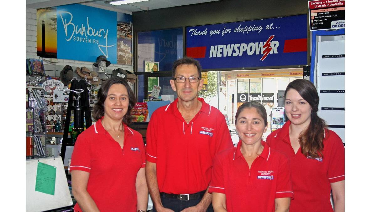 Central News Bunbury has been named Retail Newsagent of the Year by the WA branch of the Australian Newsagents’ Federation. Photo: Bunbury Mail.