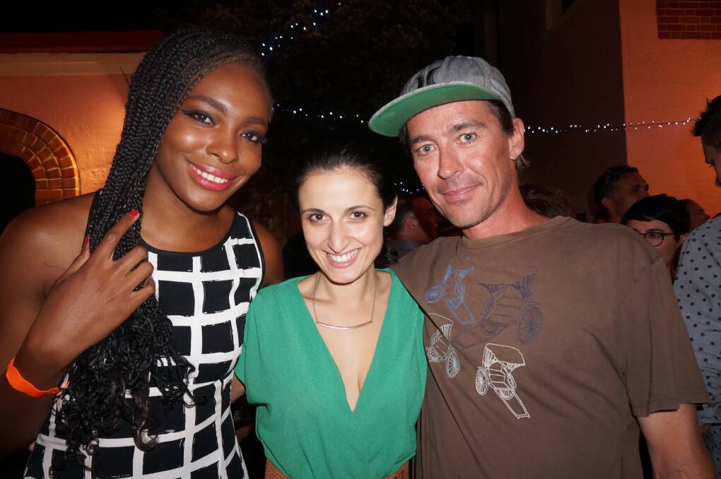 Valerie Ogoke, Rosie Panetta and Mark O'Hehir. The after party was a fitting culmination of the city's first Re.Discover street art project.