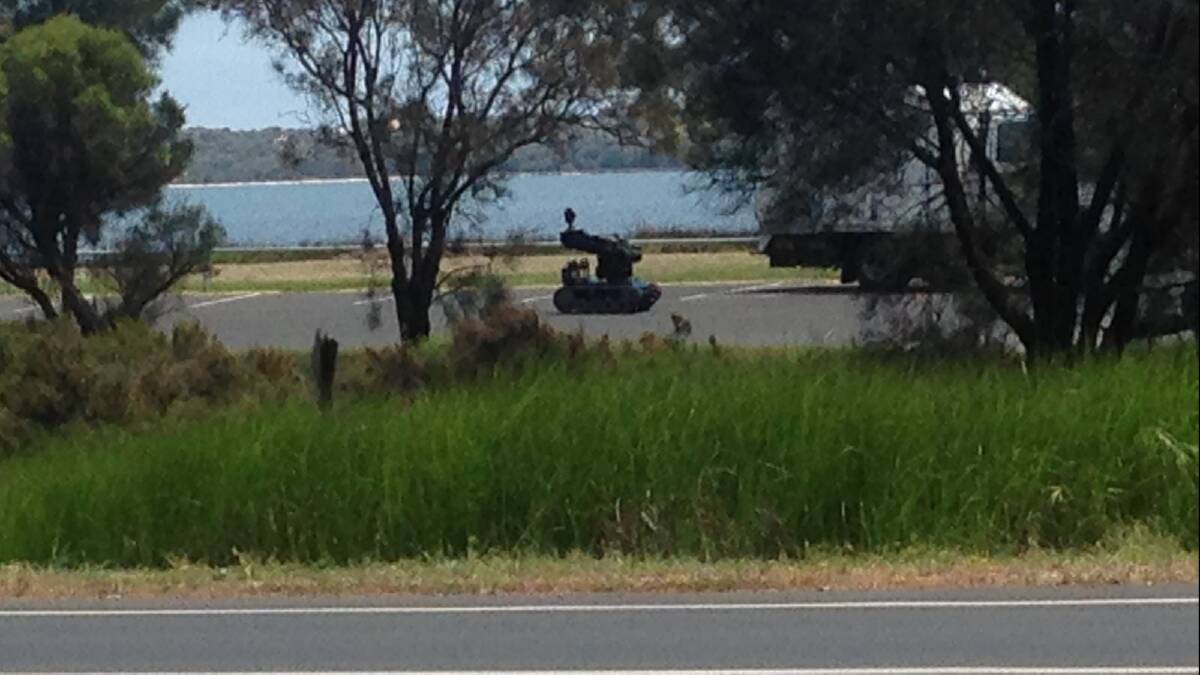 Federal authorities are expected to safely detonate explosive material at Leschenault Estuary today. 