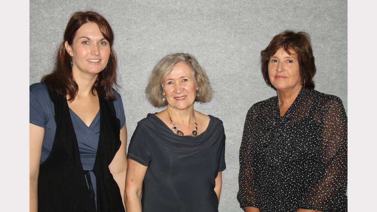 June Foulds (centre) from Koombana Health Network with Carrina Bradbury and Bev Morton from Bunbury Counselling at the launch of the Beyond Gambling project in the South West.