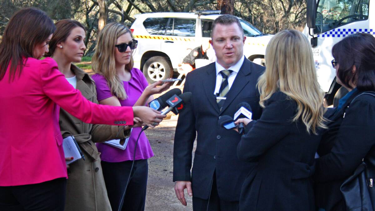 Detective Senior Sergeant Cameron Western fronts a press conference this afternoon.