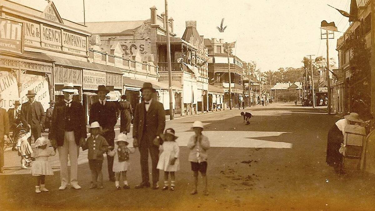 Bunbury's main street in 1918. 