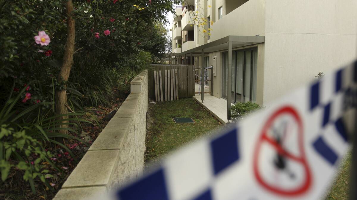 The balcony where Sydney teenager Henry Kwan fell to his death. 