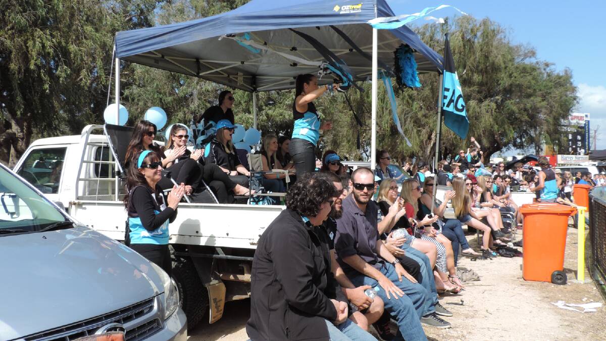 Collie Eagles supporters. 