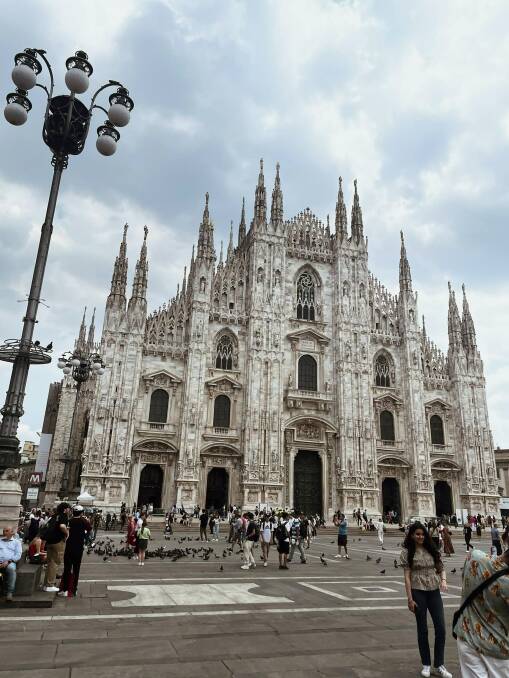 VISITORS: The streets of Milan were bustling with locals and visitors. Picture: Samantha Ferguson.