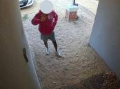 DOOR-KNOCKING: Tamara Hancock says the man who came to her door in a McGrath Foundation sweatshirt was making faces to and waving at her son. Photo: Supplied.
