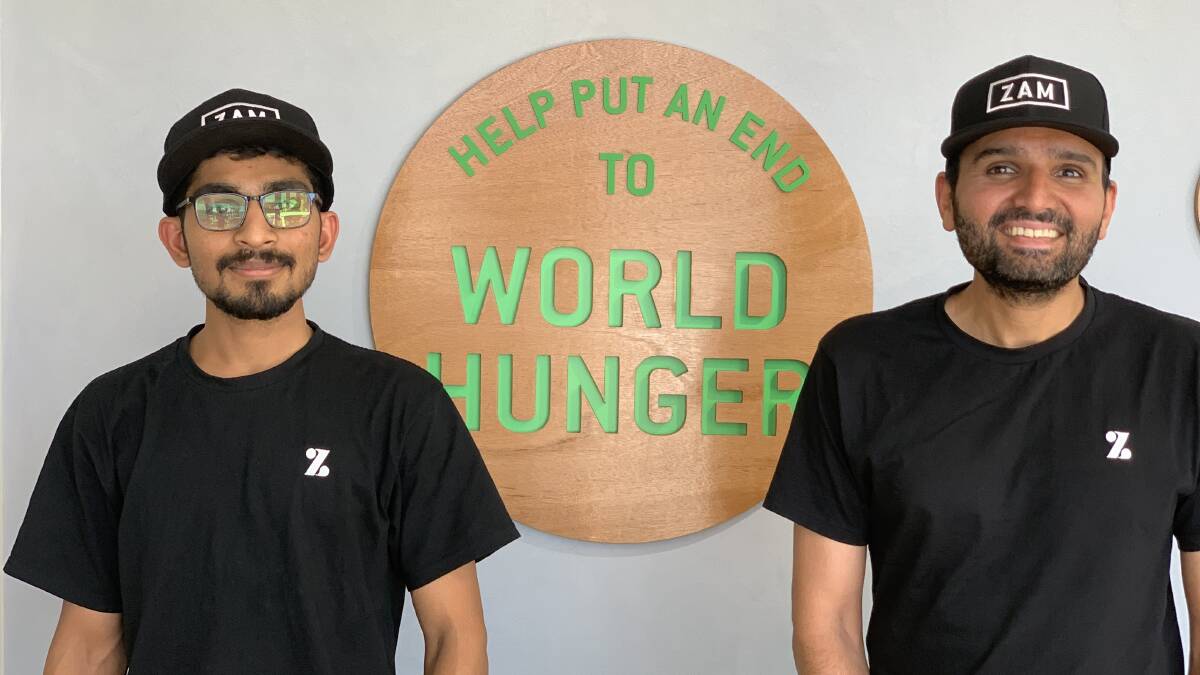 New outlet in Eaton: Zambrero store manager Parth Patel and franchisee Vijay Kharsan were excited to open the doors to their new restaurant in late March. Picture: supplied.