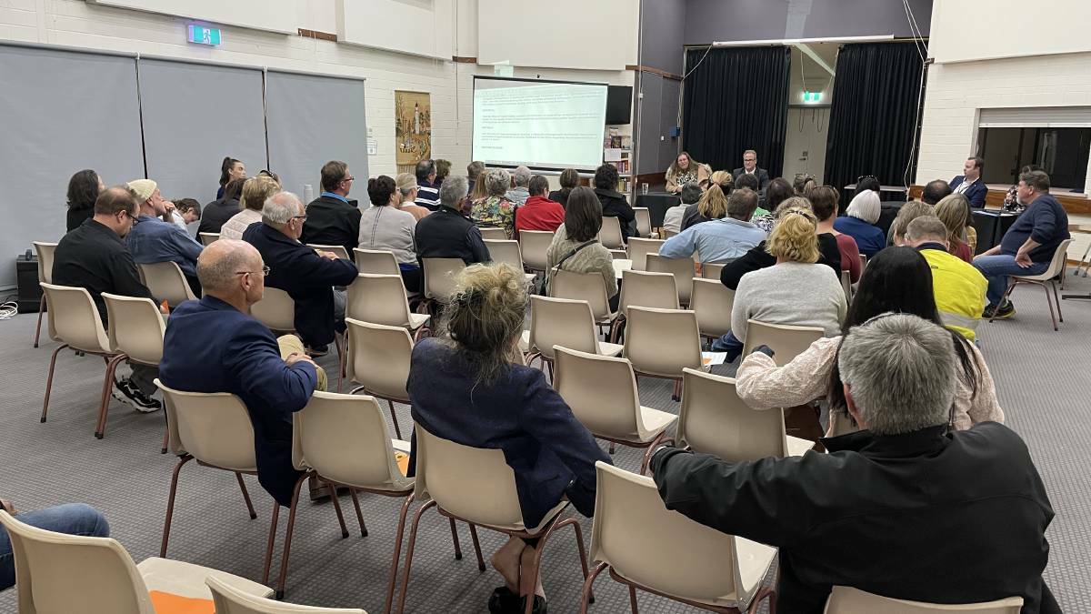 Community has voices heard: About 50 residents from the Shire of Capel and surrounds attended the special electors meeting in October to discuss mosquito management. Picture: Pip Waller 