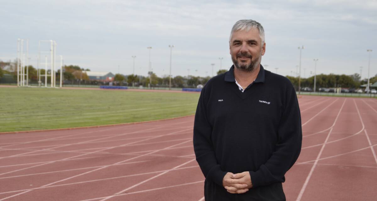 Paul Lever at the Bunbury and Districts Little Athletics Centre at the Hay Park Multi-Sports Pavilion. 