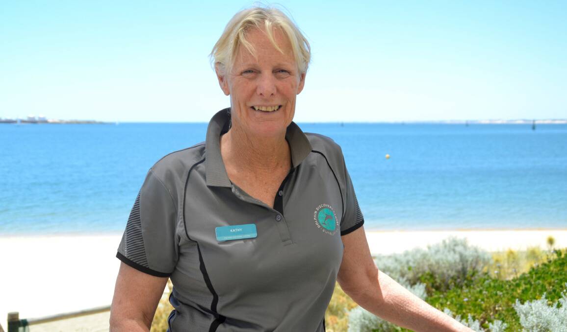 Experience the adventure: Dolphin Discovery Centre swim tour guide Kathy Thomson. Photo: Pip Waller. 