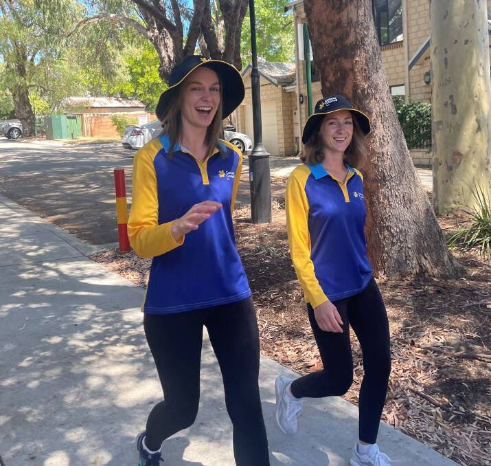 March chargers: Cancer Council WA staff Minna Gill-Rodda and Jessica Cant. Picture: supplied 