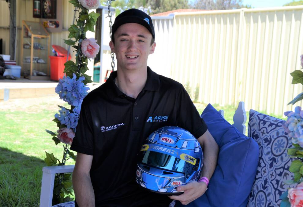 Selected: Racer Sebastian Fiorenza is one of the first racers from the South West to be signed with Perth-based motorsport provider, Arise Racing. Picture: supplied