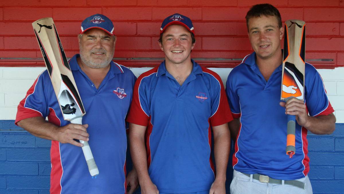 Eaton players Mick Rogers, Jack Richardson and Clint Hewson. Photo by Andrew Elstermann. 