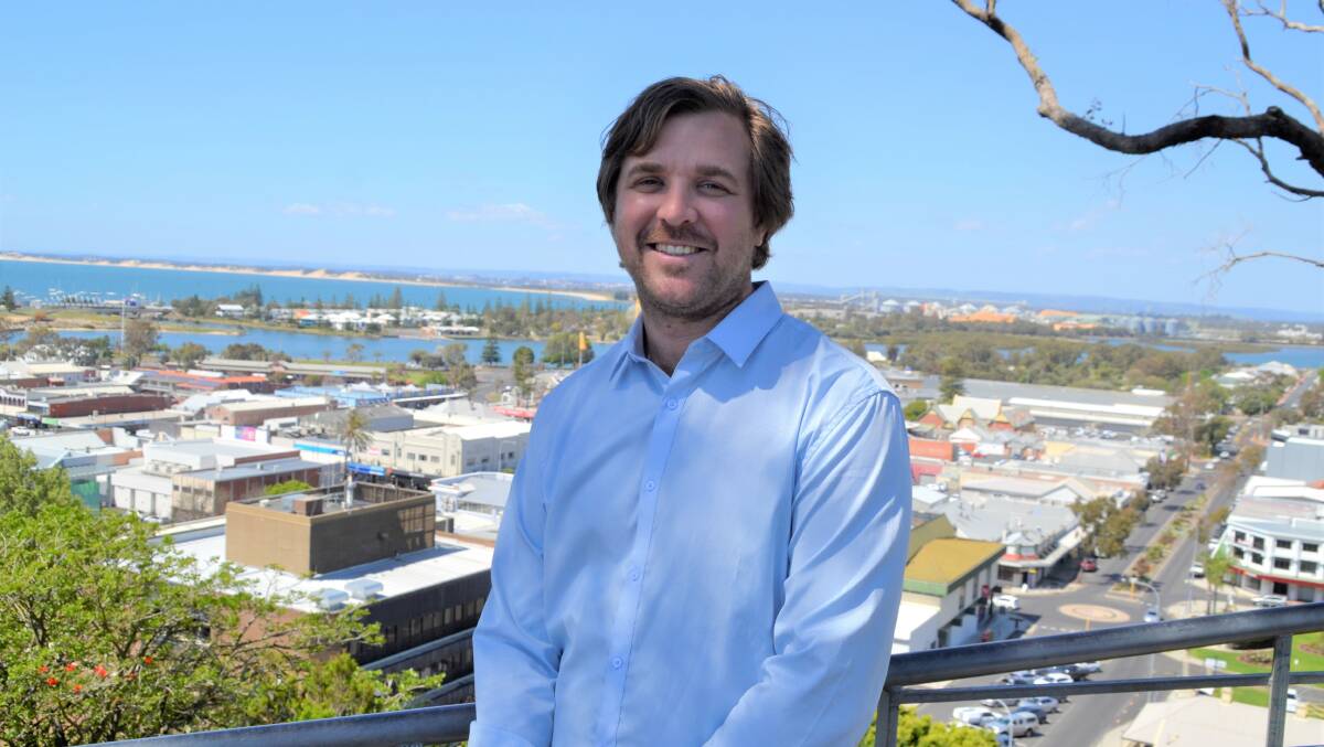 Meet the council: Jaysen de san Miguel was voted in as City of Bunbury Mayor. Picture: Pip Waller 