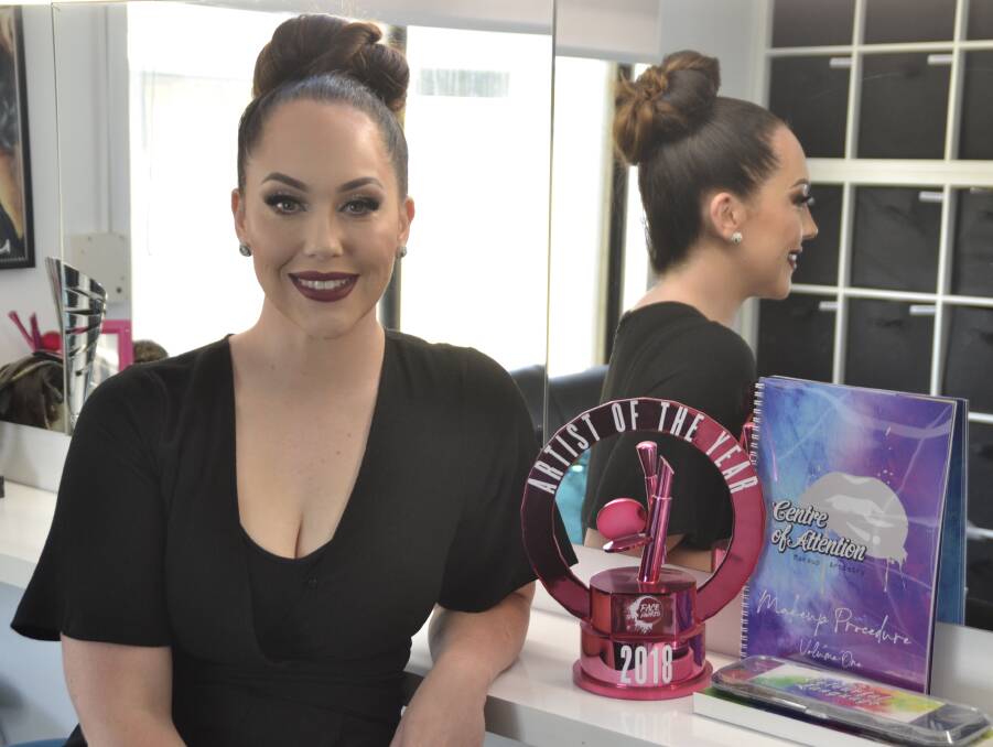 Trust your process: Dawesville-based makeup artist Courtney Leigh Hollins said her career had taught her that she can be successful just by being herself. Picture: Pip Waller 