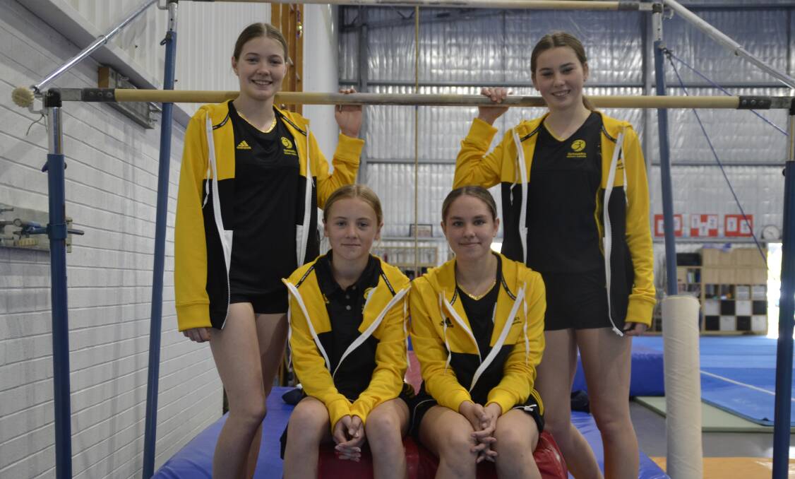 Meet the athletes: Holly van Herk, Annabelle Behan, Jenna Zekic and Rory Postma. Picture: Pip Waller 