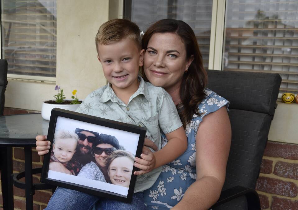 Michelle Moriarty keeps the memory of her late husband Nathan alive for five-year-old Cody and nine-year-old Aodhan.