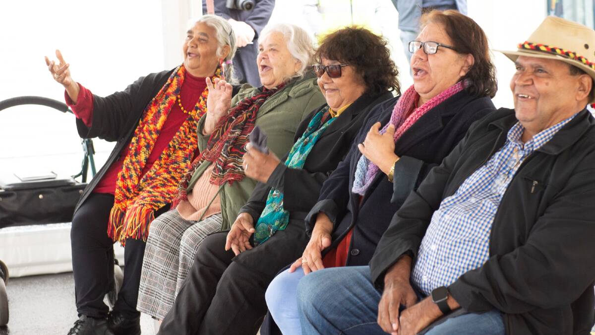 Local Aboriginal Elders at the launch of the Ngoora Moolinap Water Treatment Plant in September 2020. Picture: supplied