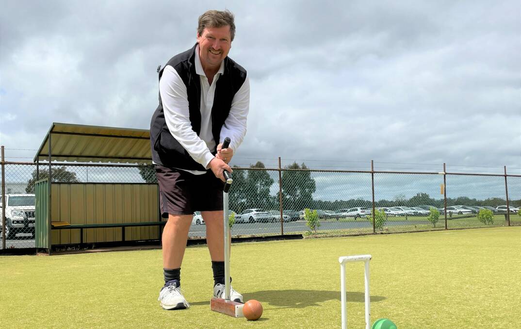 A sport for all ages: Moorabinda Croquet Club member Gary Phipps placed runner up in the 2021 Australian Croquet Championships in March. Picture: Pip Waller 