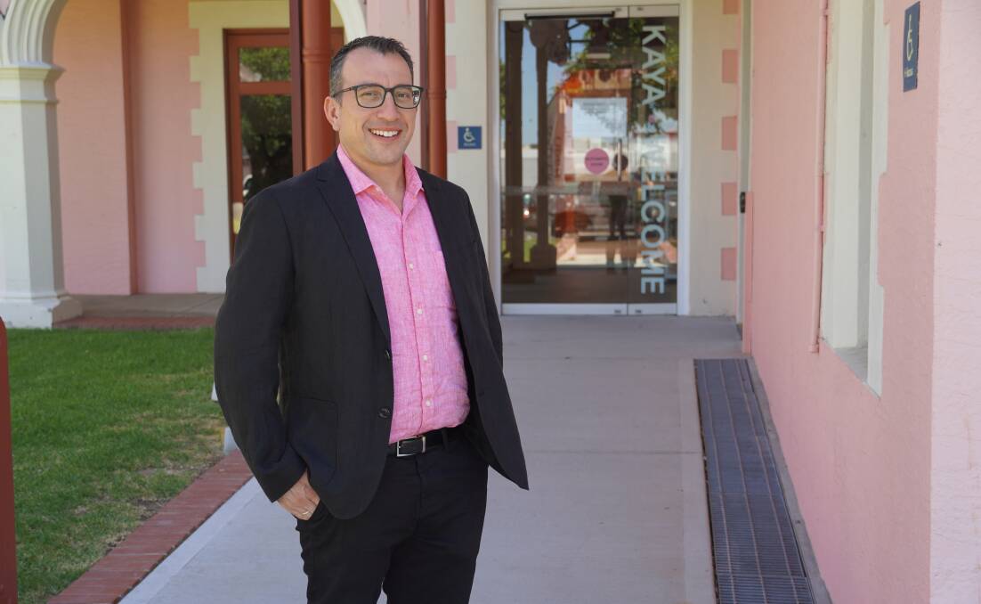 Welcome: Mike Bianco has begun his position at the new director of the Bunbury Regional Art Gallery. Picture: supplied 