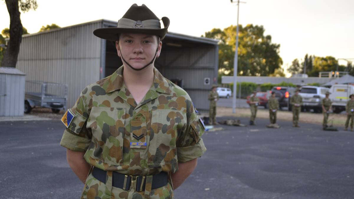 Bunbury 515ACU corporal Ellora Maslin helps make up 44 per cent of the female cadet numbers. Picture: Pip Waller 