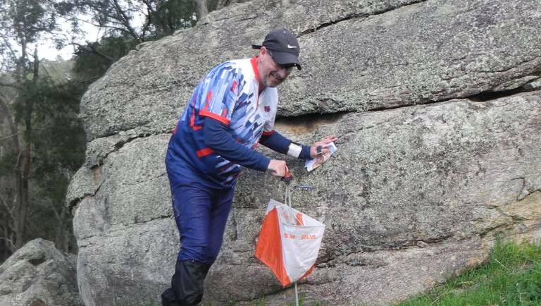 South West Orienteering Treckers member Peter O'Loughlan completing a moderate course in Burekup. Picture: Supplied