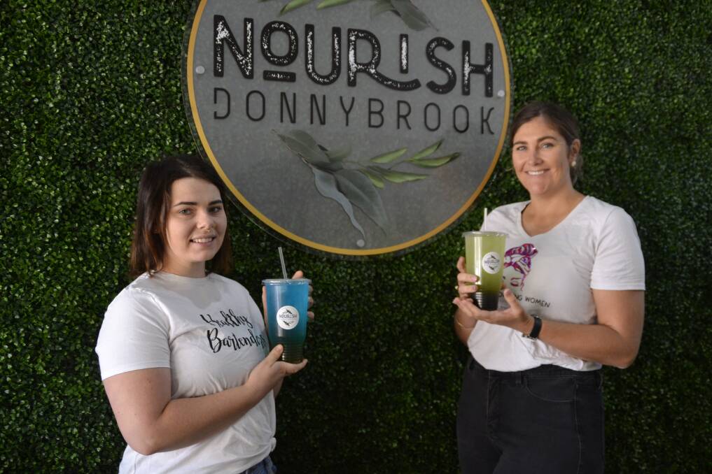 Welcome to 'The Loft': Nourish co-owners Chelsea Coole and Danyelle Blythe will open their new Dalyellup cafe in the next few weeks. Picture: Pip Waller 