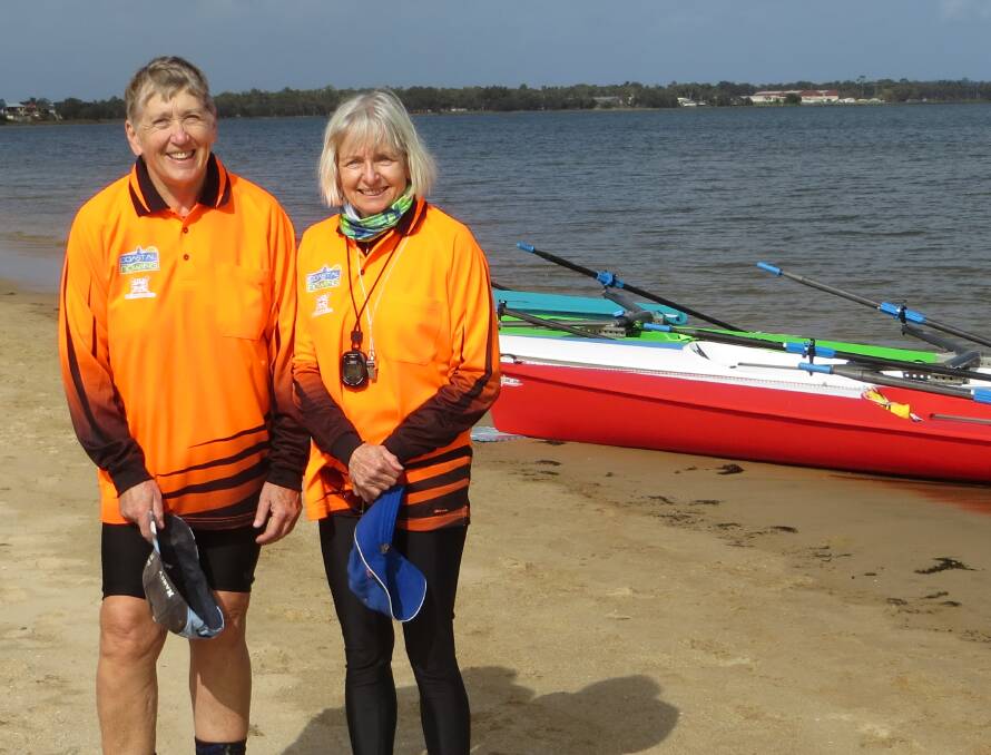Coastal Rowing WA Inc committee members Nancy Churchill and Lynette Sleight. Photo is supplied. 