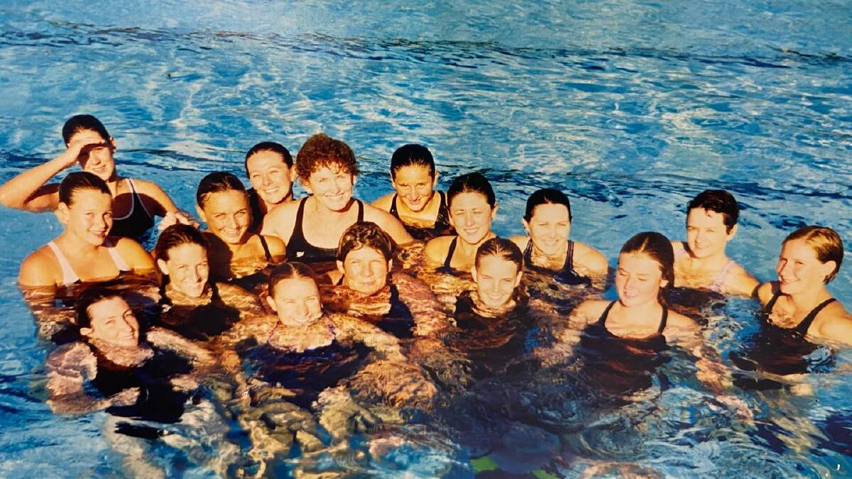 2000: The Womens Bunbury Representative Team in the old Bunbury outdoor pool. Picture: supplied