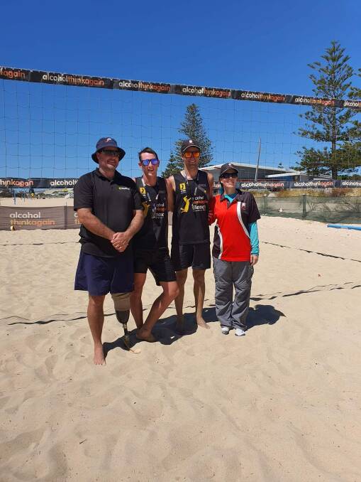 Silver Medal Competitive winners: B Barclay (Volleyball WA), D Kendall, N Stacey, A Moir (BVA). Picture: supplied 