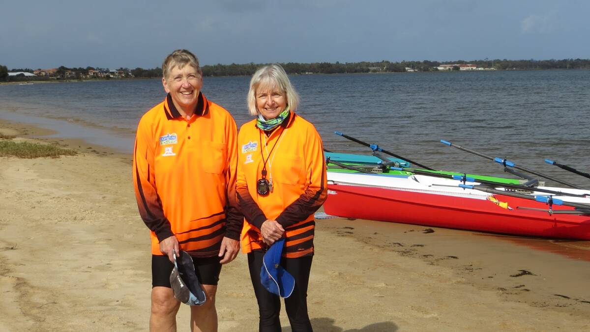 Grateful: Coastal Rowing WA Inc committee members Nancy Churchill and Lynette Sleight. Picture: supplied