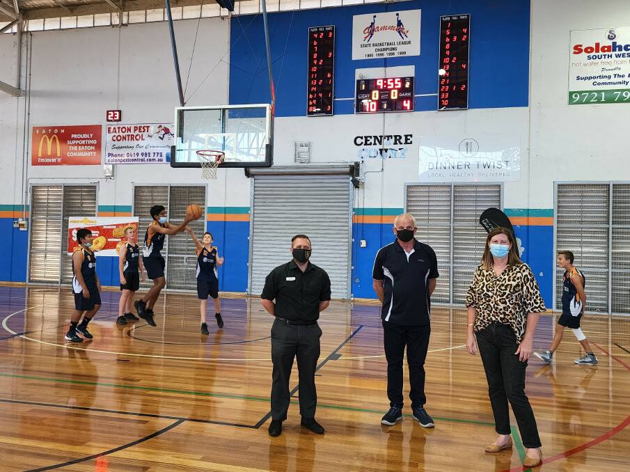 Welcomed upgrades: The Eaton Recreation Centre now features upgraded scoreboards and shot clocks which meet International standards. Picture: Supplied 