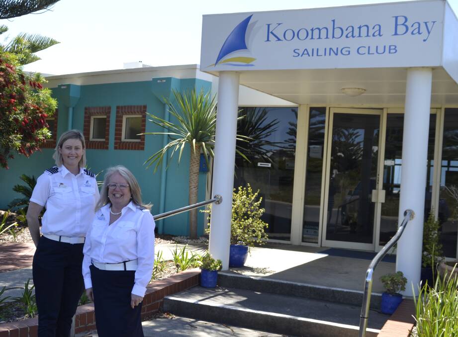 Female powerhouse: Commodore Sarah Twigger and vice commodore Deri Price believe their nominations in their roles helped "break down the barrier" of sailing being just a sport for men. 