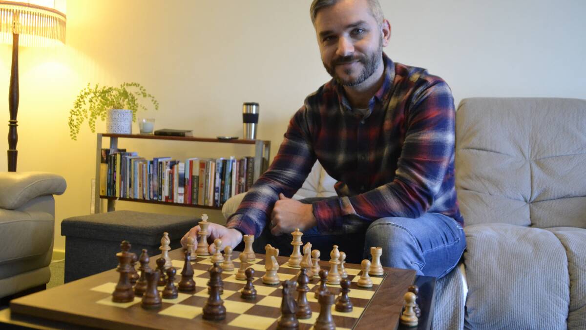 Chess is back: Bunbury Chess Club President Ben Colman helped revive the club. Picture: Pip Waller 