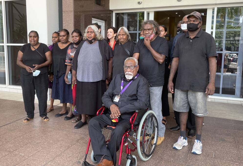 Warlpiri leaders and family members of Kumanjayi Walker have come to court in support. Picture: Sarah Matthews