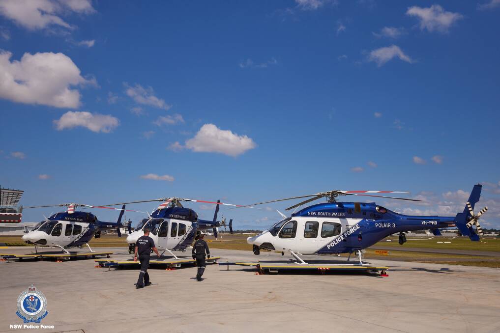 Three new Bell 429 helicopters (pictured) that cost $50million joined the NSW Police fleet on Tuesday. 