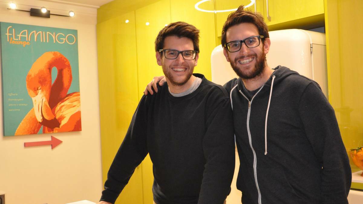 Brothers Andrew and Jono are moving on from their House Rules renovated home. Picture: Kate Hedley